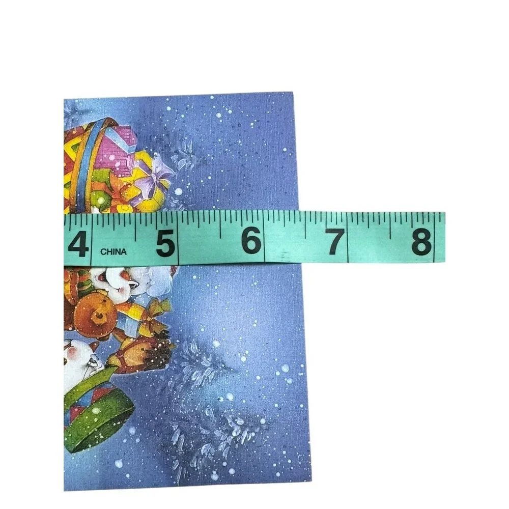 AHAF Exclusive Collection Greeting Christmas Card Snowmen Sled Toys USA Envelope